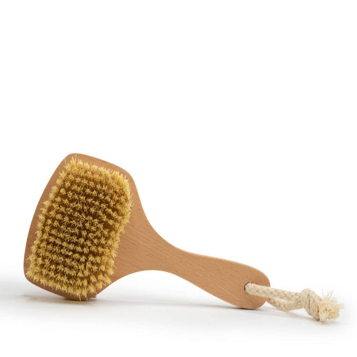 Dry body brush (fan shaped) - sisal bristles