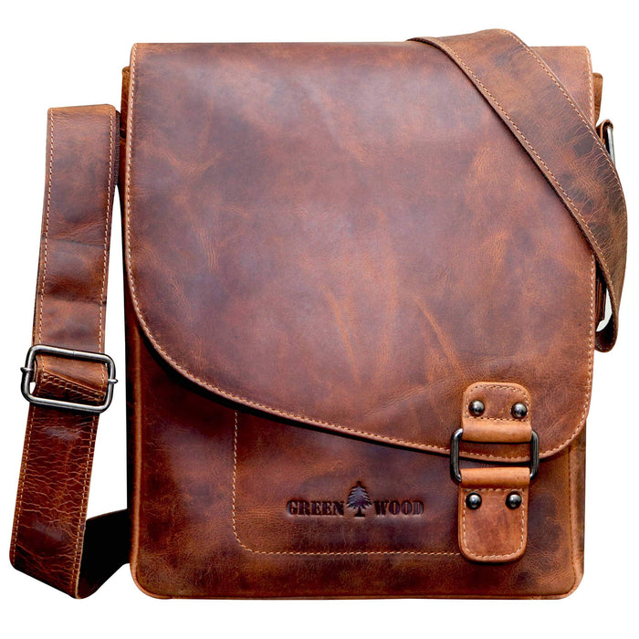 Hetwig Leather Bag Men Small Shoulder Bag Women Crossbody Bag