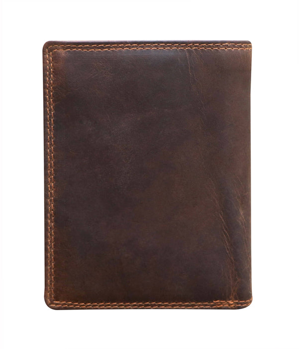 Men's Wallet RFID Protection Leather Vertical Wallet