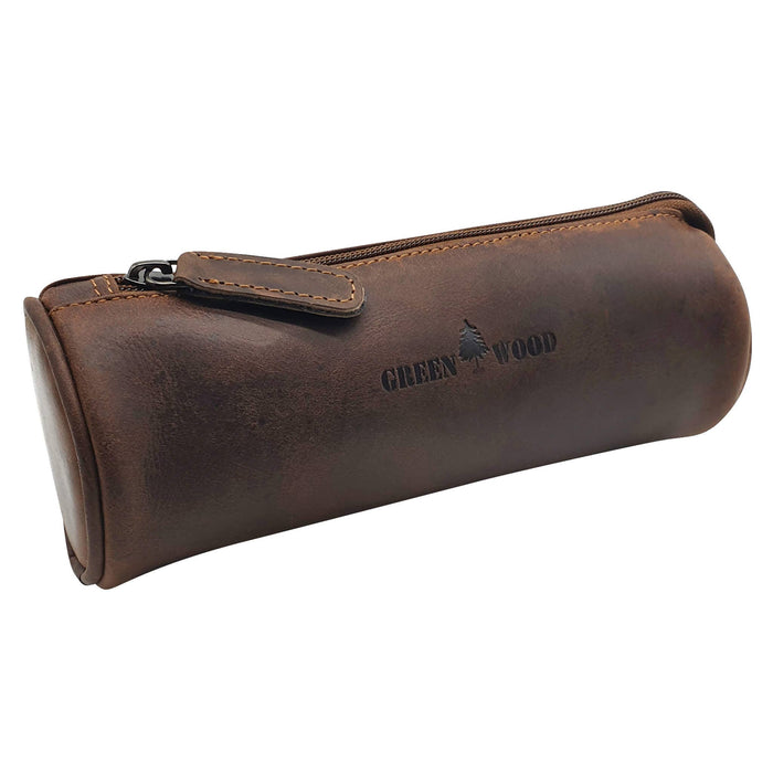 Mason Leather Pencil Case Teenager Pen Holder Adults Vintage