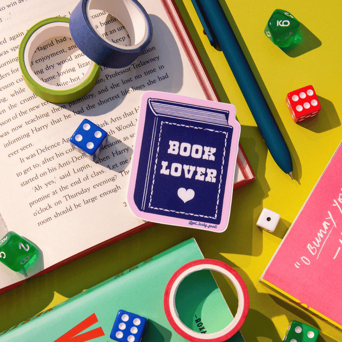 Book Lover Sticker – Matte Vinyl Sticker