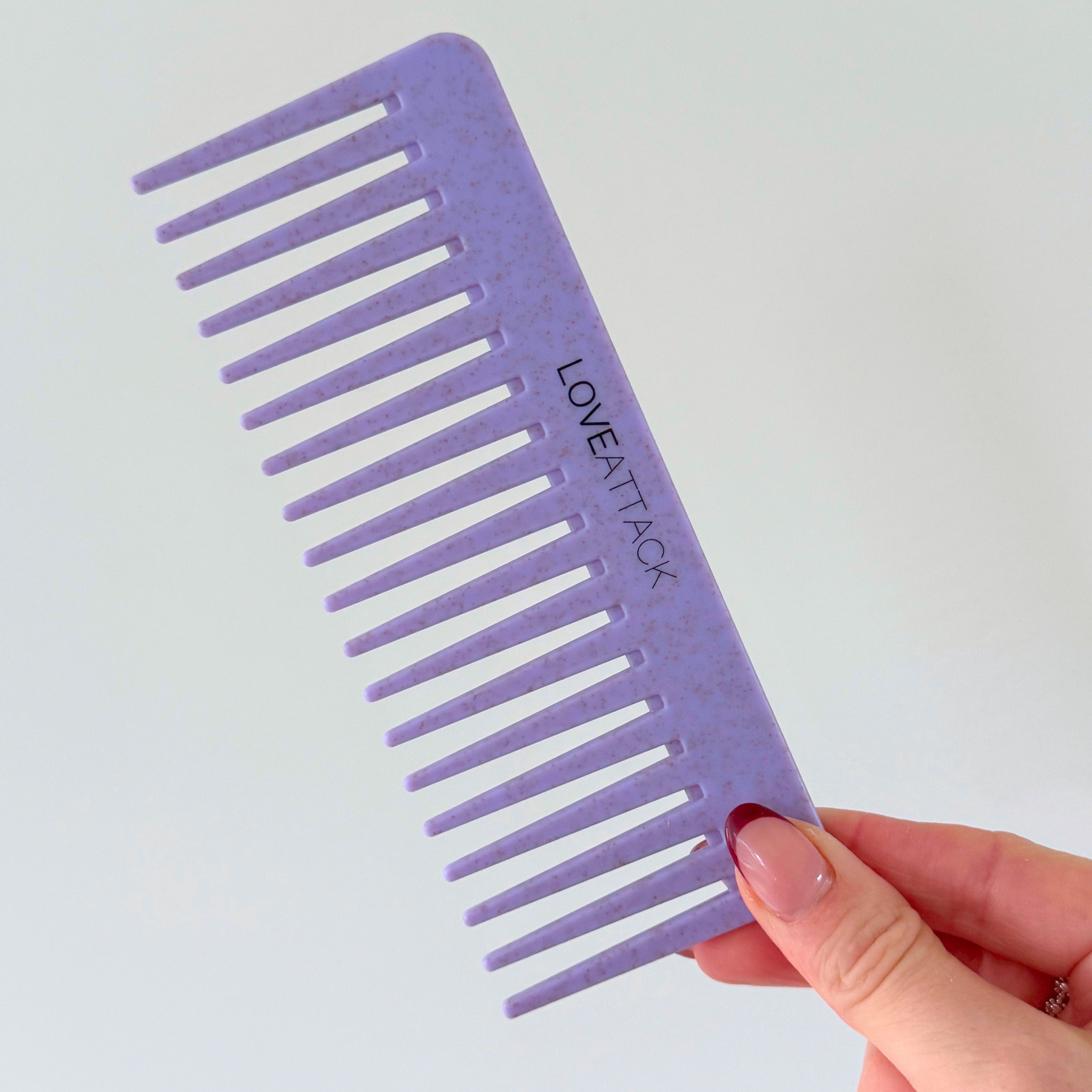 Wheat Straw Wide Tooth Wet/Dry Detangling Hair Combs - Mortise And Tenon