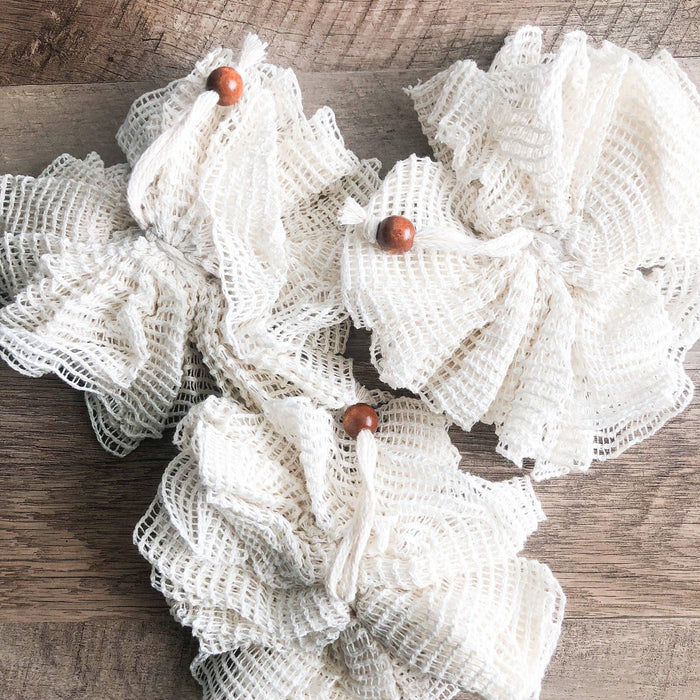 Natural Organic Ramie Bath Sponge - Plastic Free