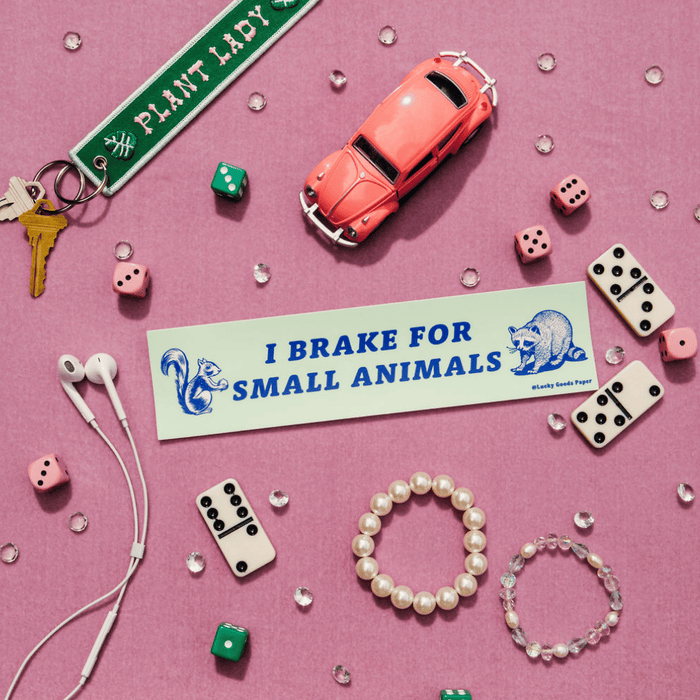 Brake for Small Animals Bumper Sticker
