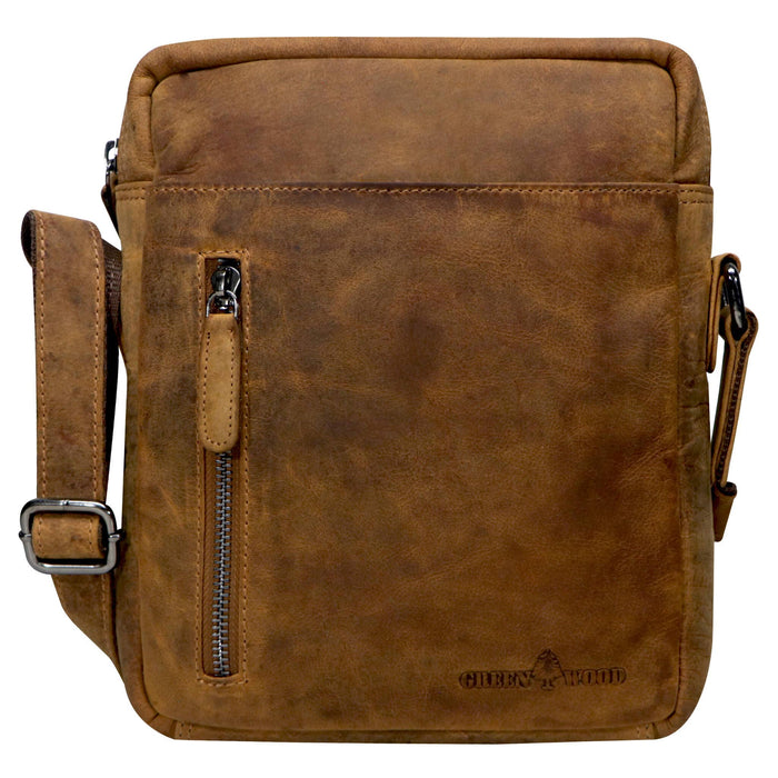 Dan men's leather crossbody bag, small shoulder bag, mobile phone