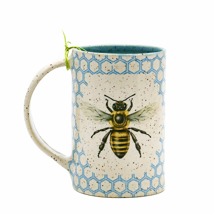 Wildfire Ceramics - Bee Mug #4 - Mortise And Tenon