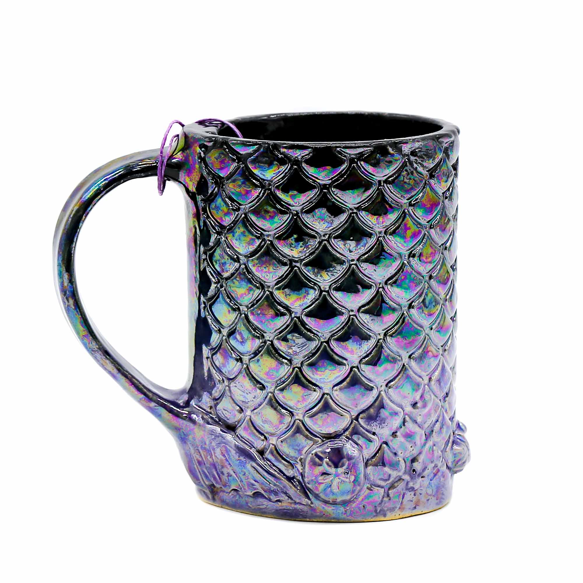 Wildfire Ceramics - Dark Mermaid Mug #5 - Mortise And Tenon