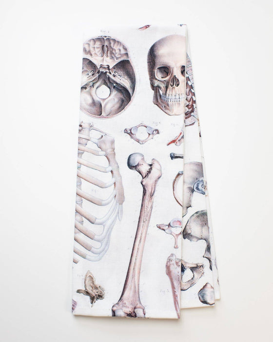 Skeleton Printed Tea Towel - Mortise And Tenon
