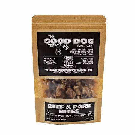 The Good Dog Treats - Beef & Pork Bites - Mortise And Tenon