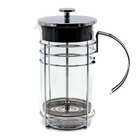 Grosche MADRID Silver French Press - Mortise And Tenon