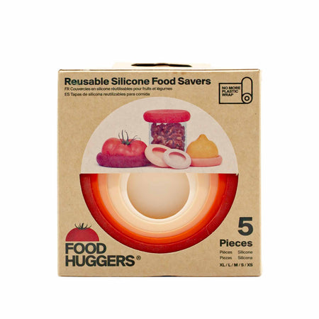Food Huggers - Reusable Silicone Food Savers - Set of 5 - Mortise And Tenon
