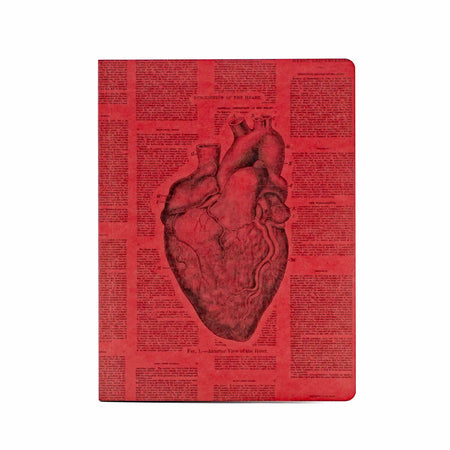 Anatomical Heart Softcover Notebook Lined - Mortise And Tenon
