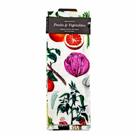 Fruit & Vegetables Printed Tea Towel - Mortise And Tenon