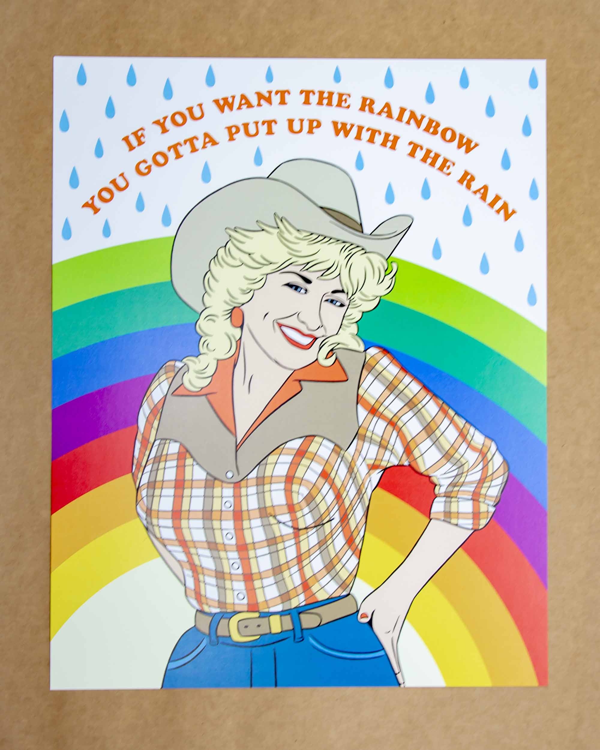 The Found - 11x14 Dolly Rainbow Art Print - Mortise And Tenon