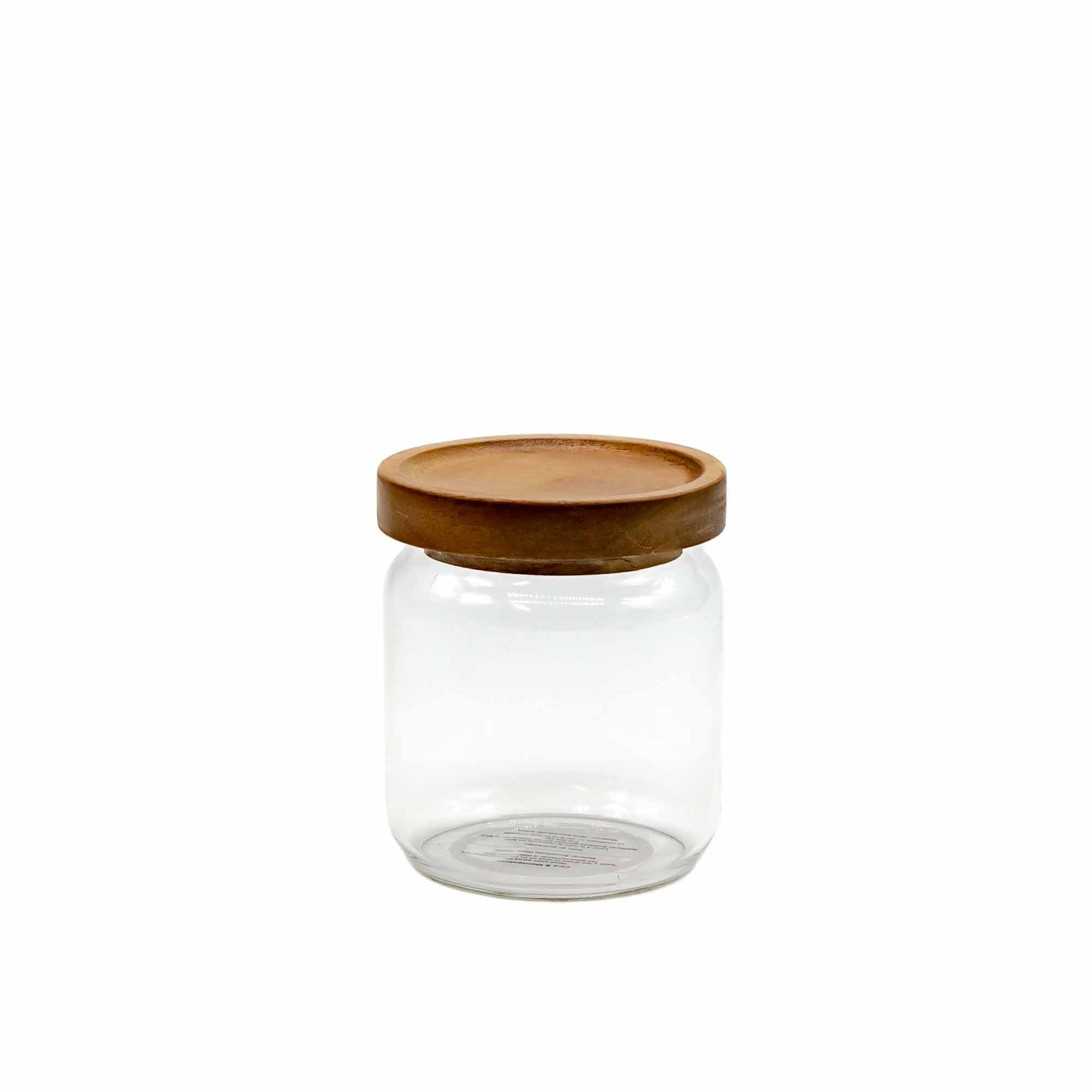 Borosilicate Glass Canister w Acacia Lid - 4 Sizes - Mortise And Tenon