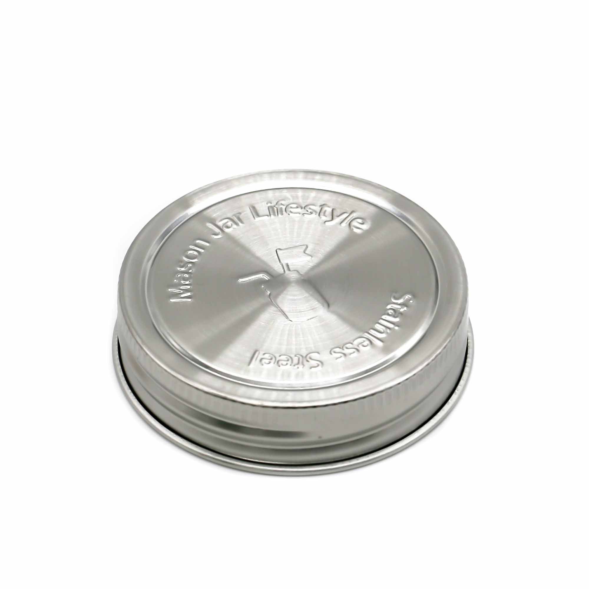 Stainless Steel Storage Lids with Silicone Seals for Mason Jars - Mortise And Tenon