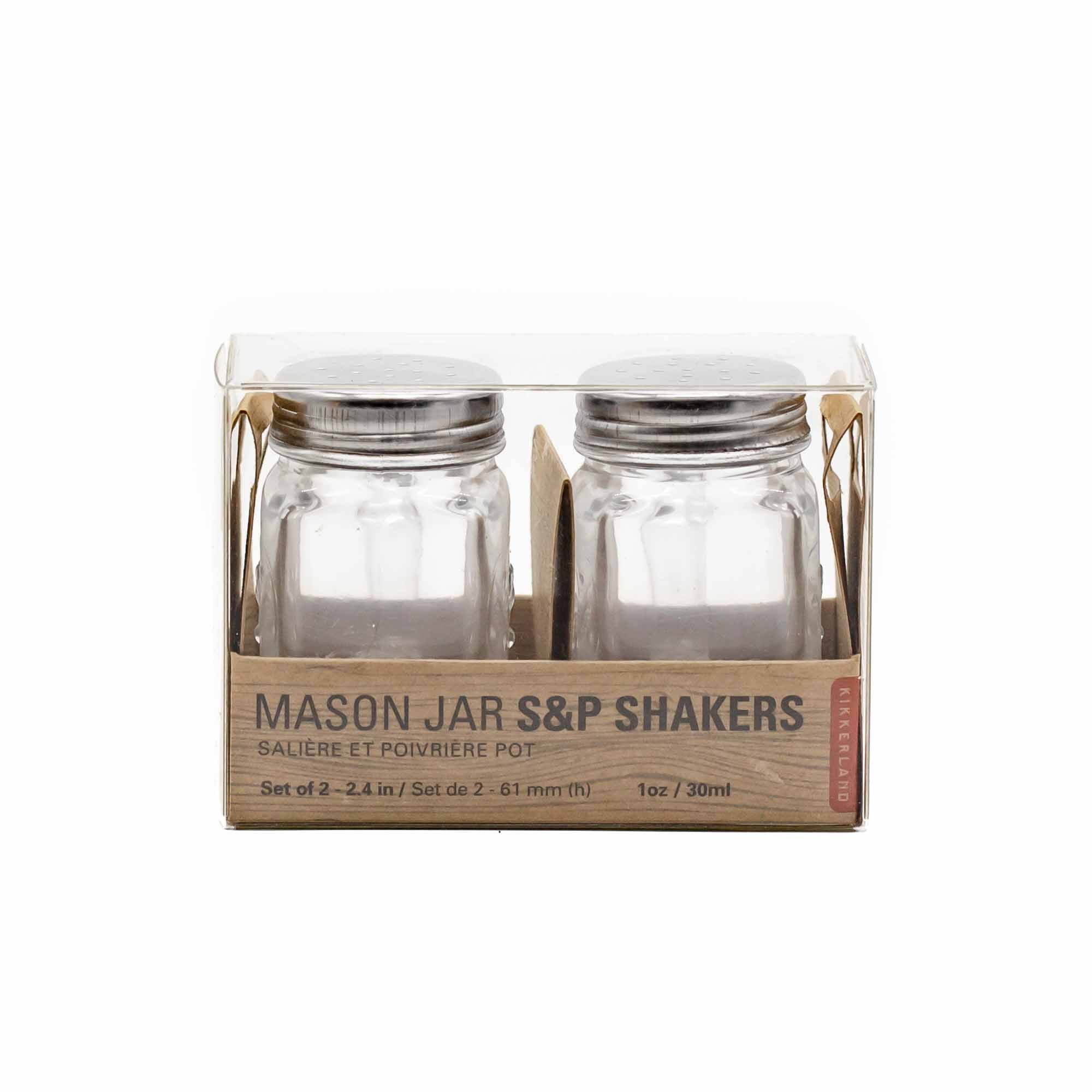 Kikkerland Salt and Pepper Mason Jars - Mortise And Tenon