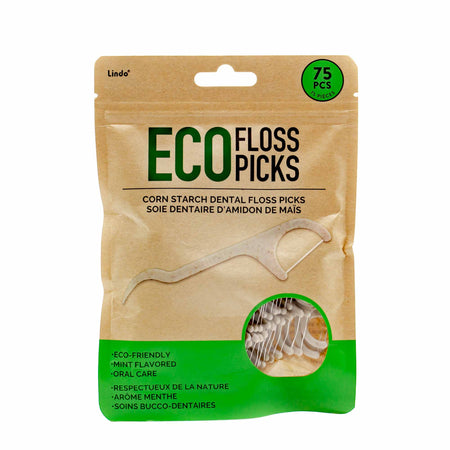 Lindo Eco Floss Picks - 75-pack - Mortise And Tenon
