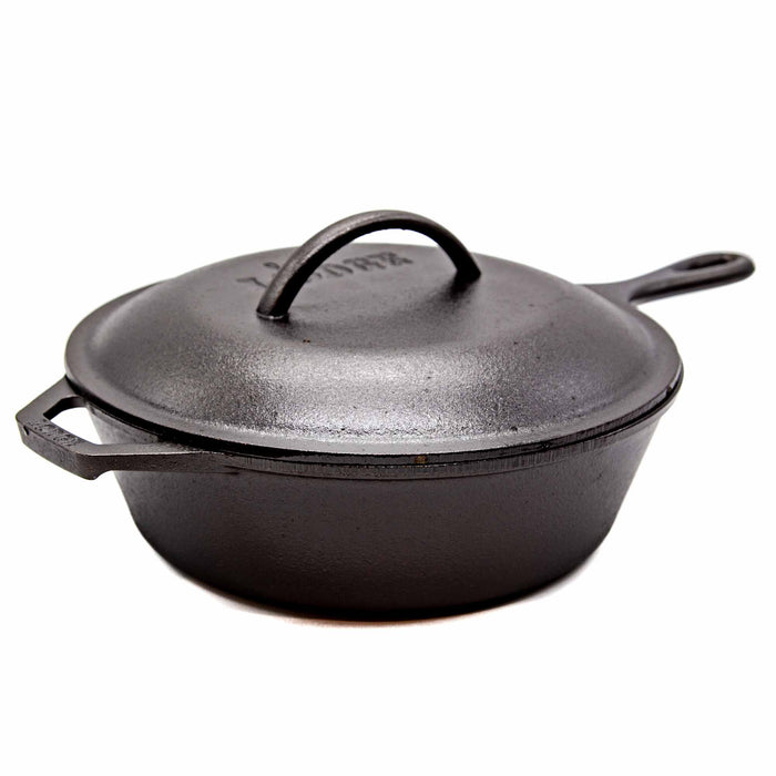 Lodge 3.2qt Deep Skillet with Cover - Mortise And Tenon