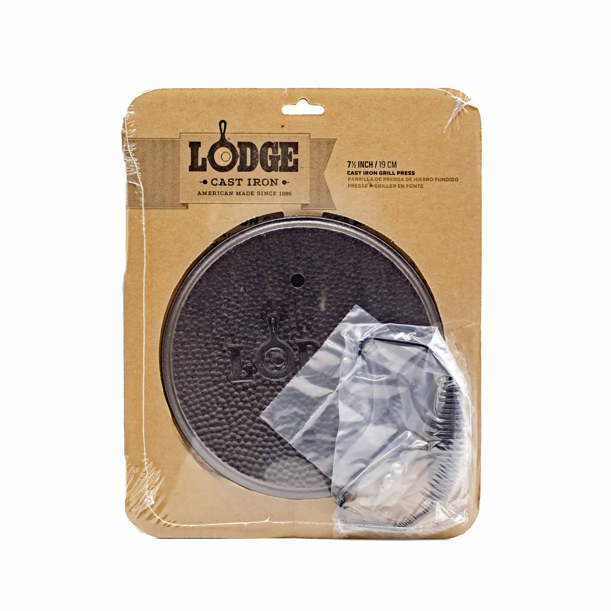 Lodge Logic Round Grill Press 7 1/2" - Mortise And Tenon