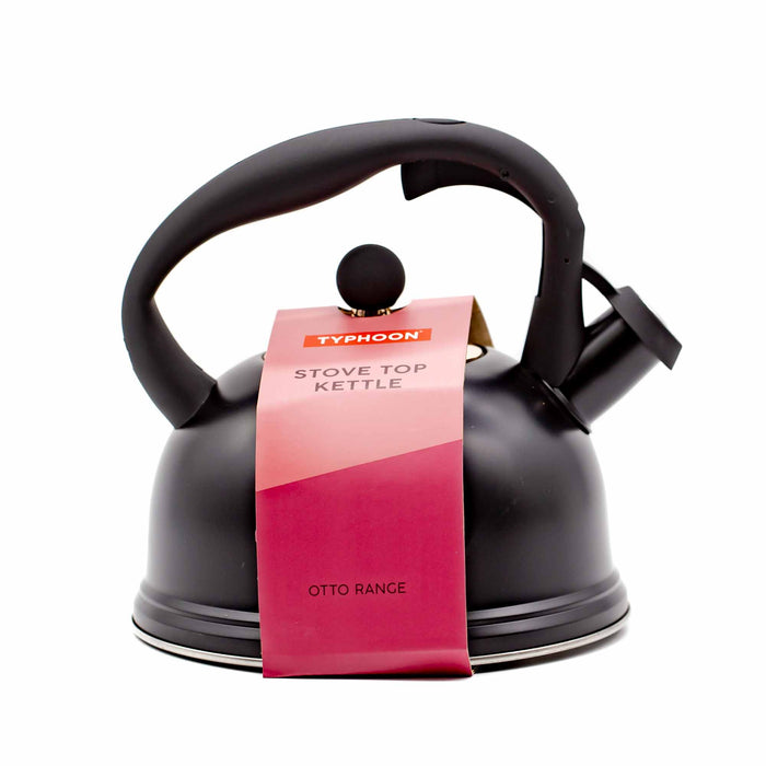 OTTO Whistling Kettle in Black - Mortise And Tenon