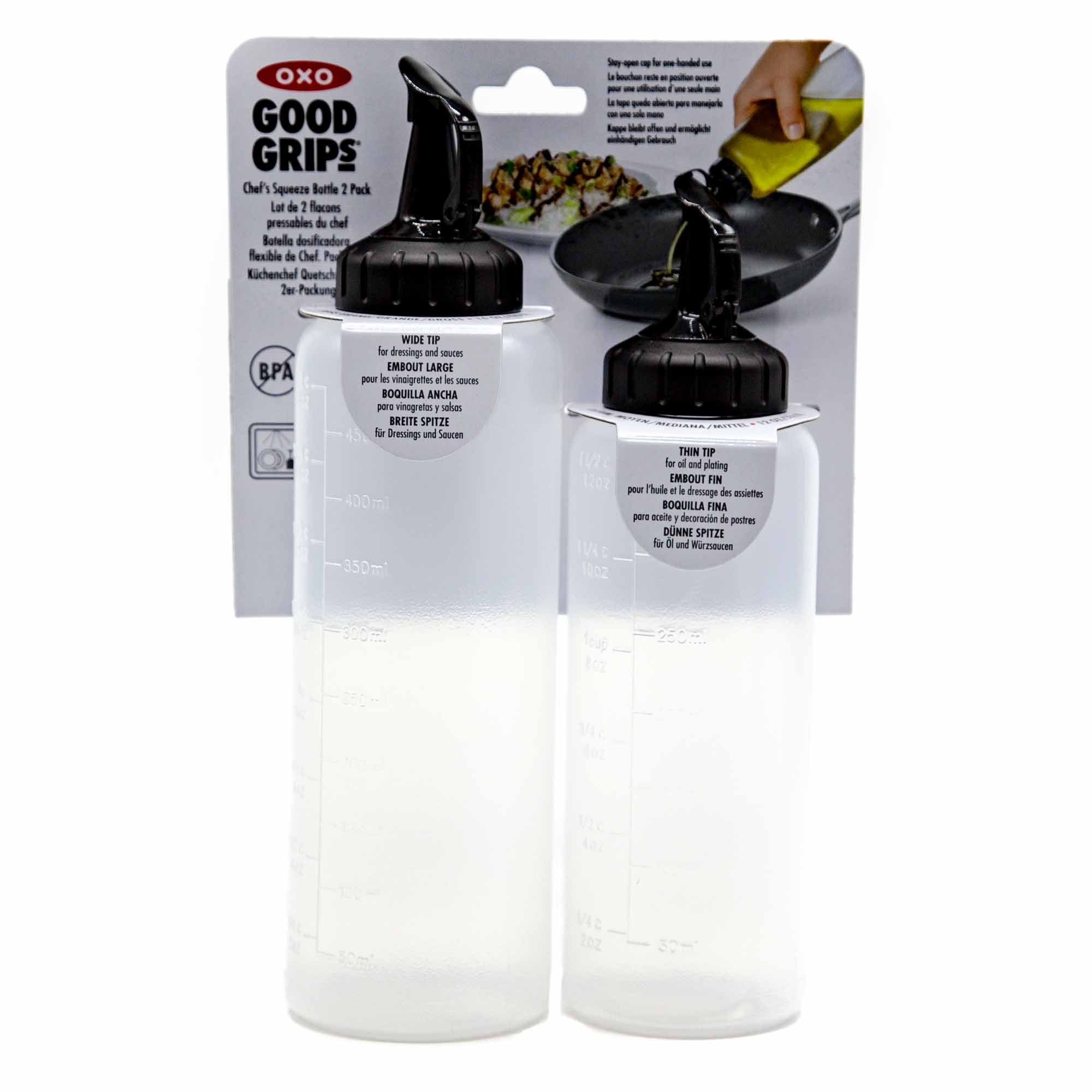 OXO Good Grips On-The-Go Silicone Squeeze Bottle (Set of 2) - Winestuff