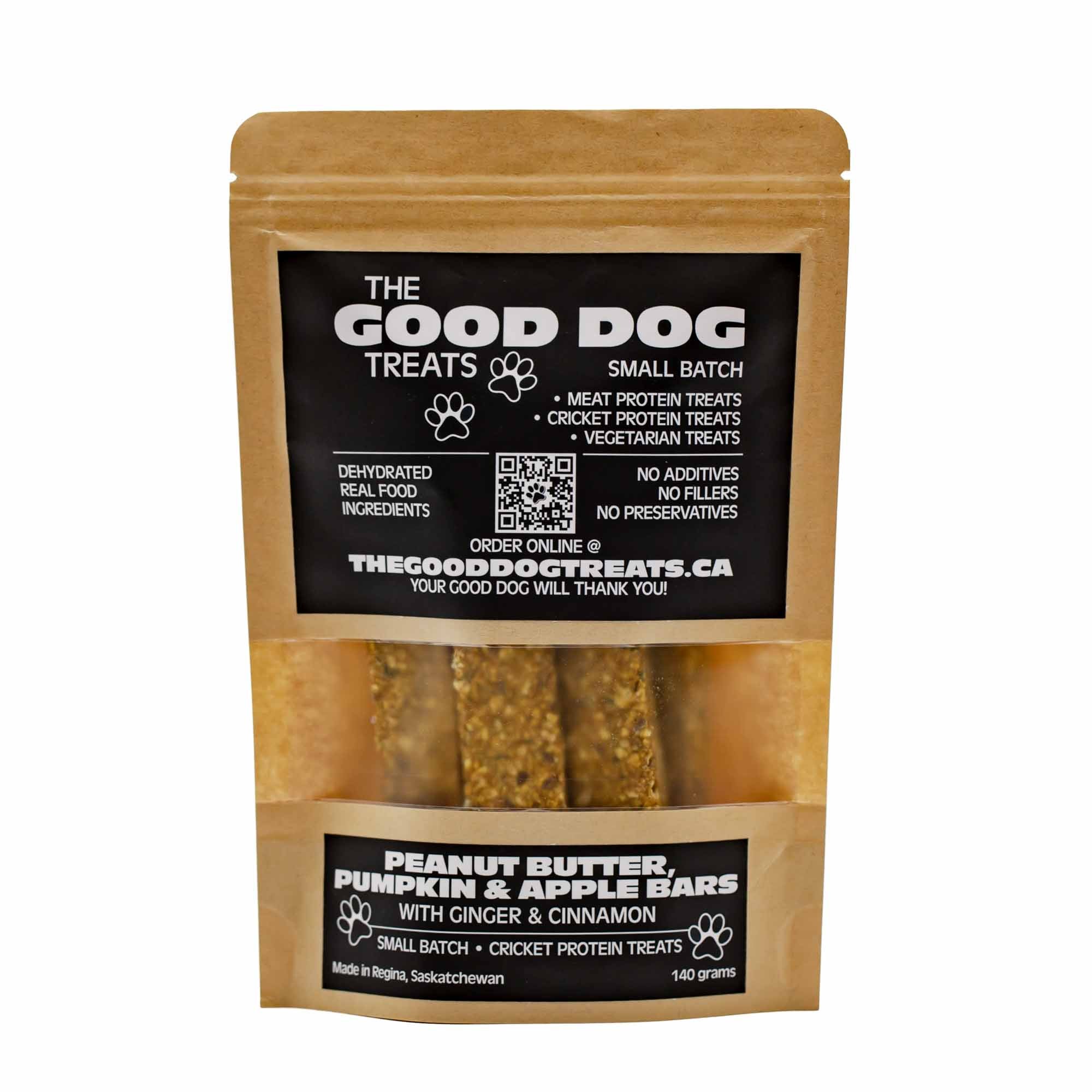 The Good Dog Treats - Peanut Butter, Pumpkin & Apple Bars with Ginger & Cinnamon - Mortise And Tenon