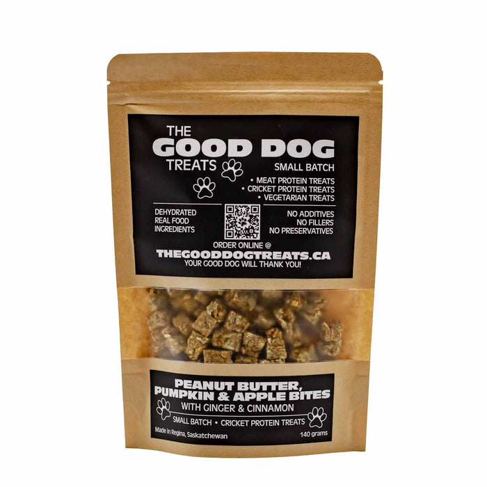 The Good Dog Treats - Peanut Butter, Pumpkin & Apple Bites with Ginger & Cinnamon - Mortise And Tenon