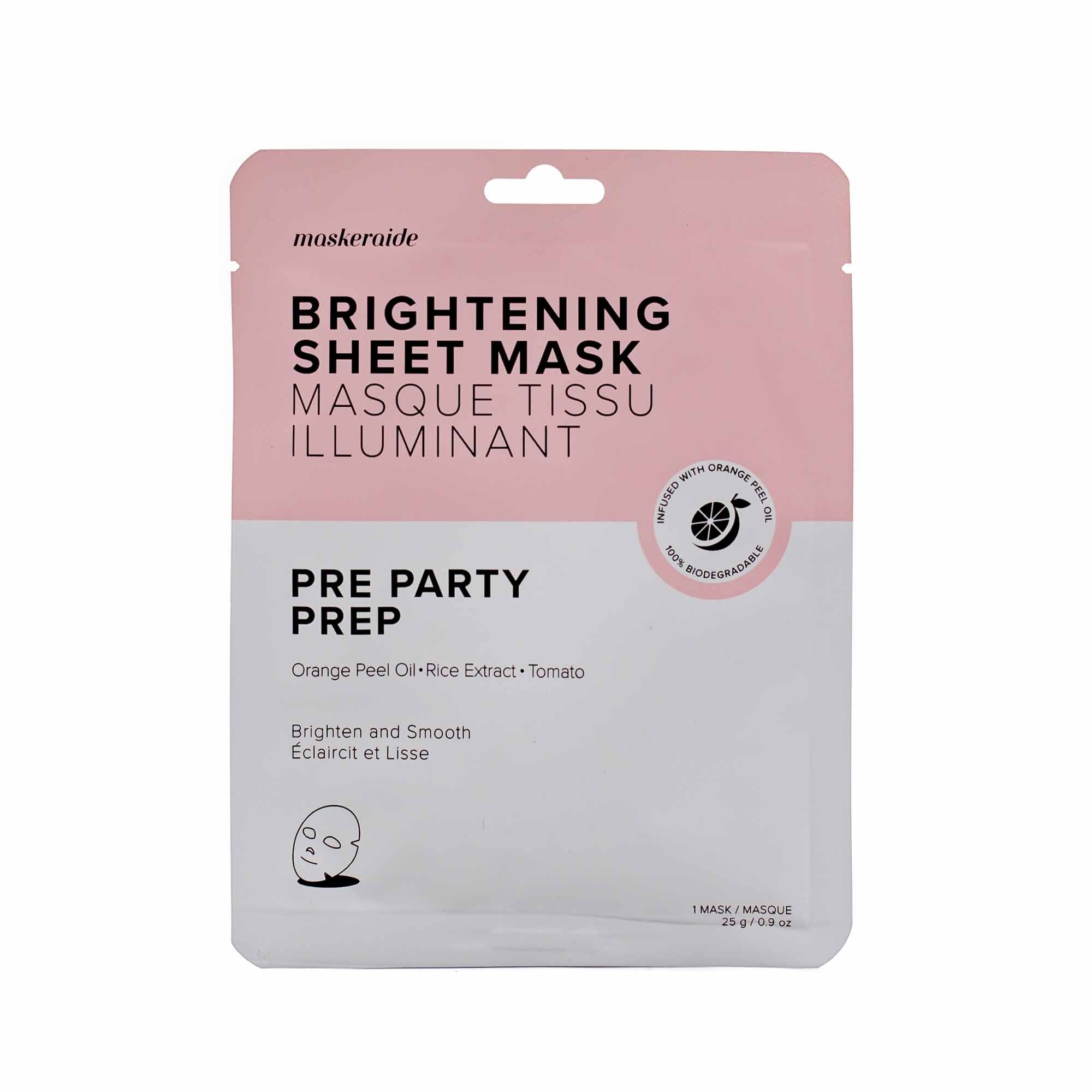 Pre Party Prep Sheet Mask - Mortise And Tenon