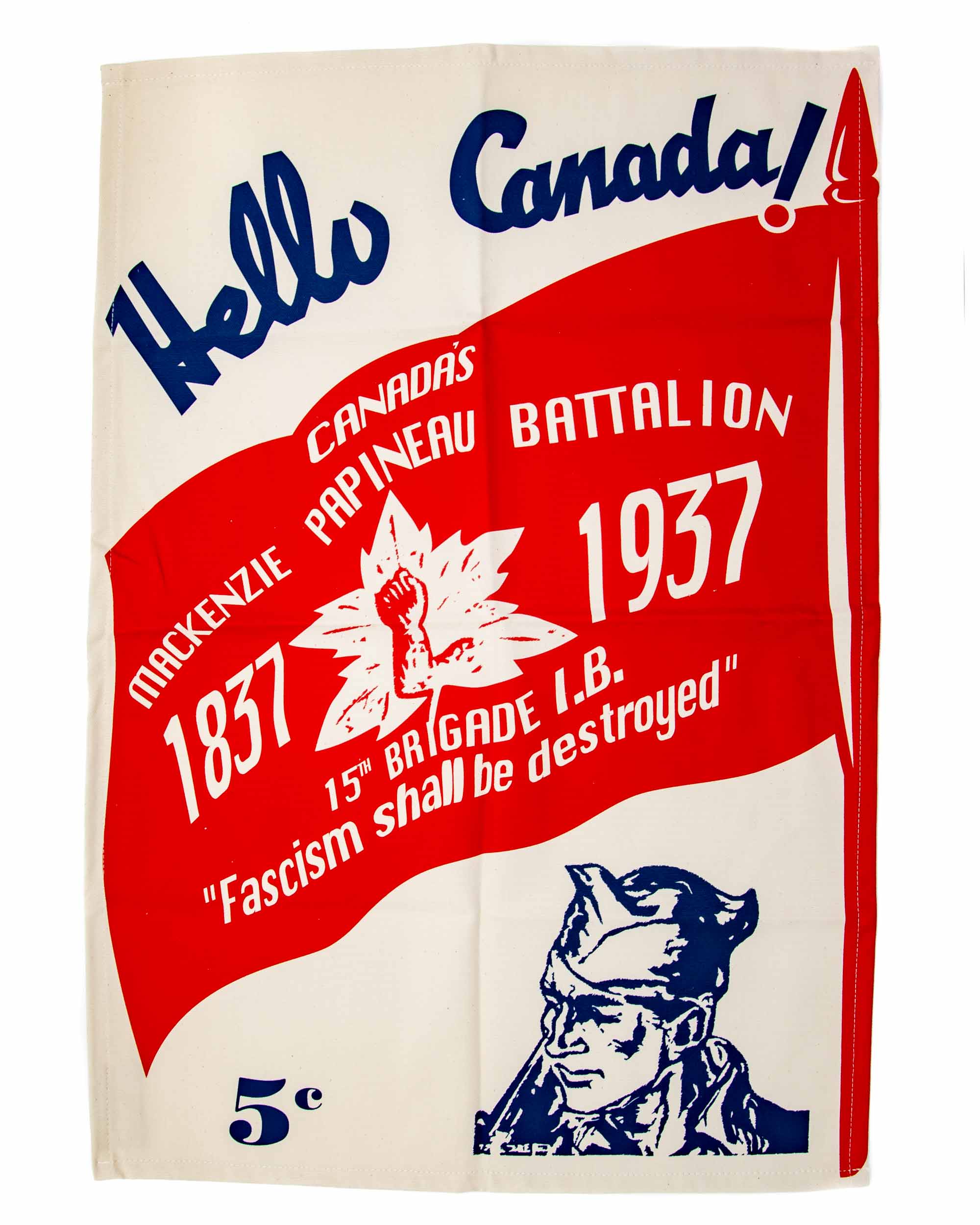 Radical Tea Towel - Mackenzie-Papineau Battalion - Mortise And Tenon