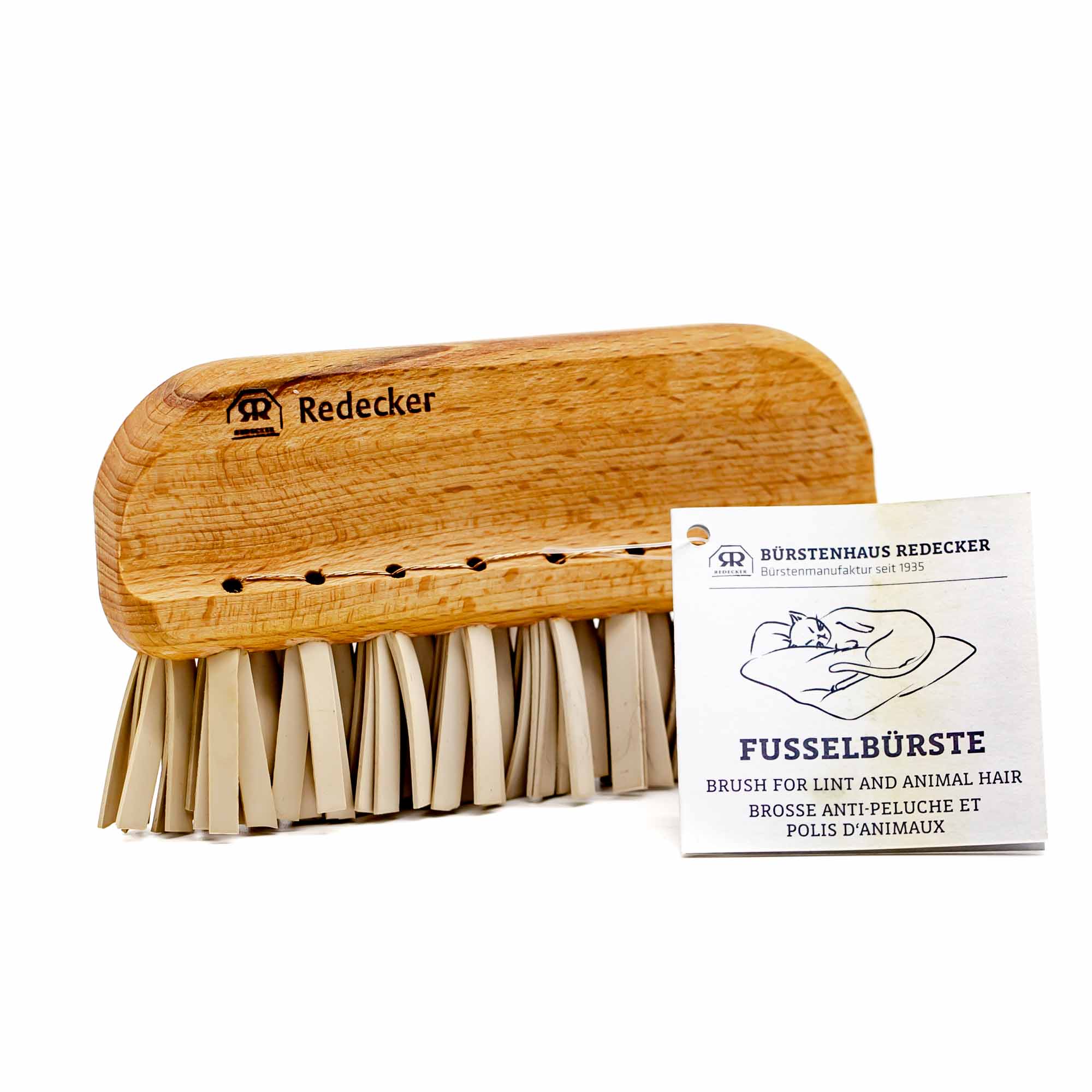 Redecker Lint Brush - Mortise And Tenon
