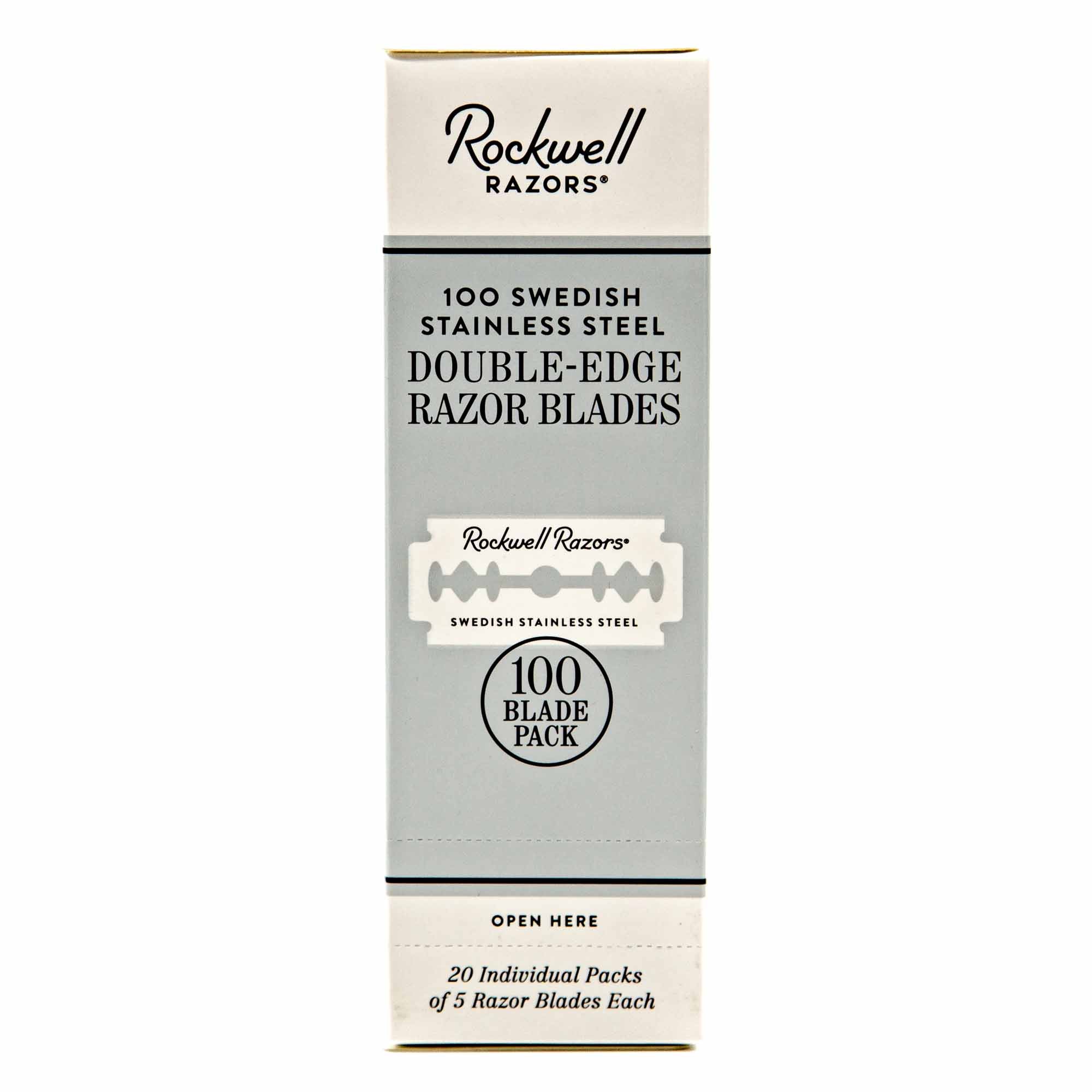 Rockwell Razors Double-Edge Razor Blades - 100-Pack - Mortise And Tenon