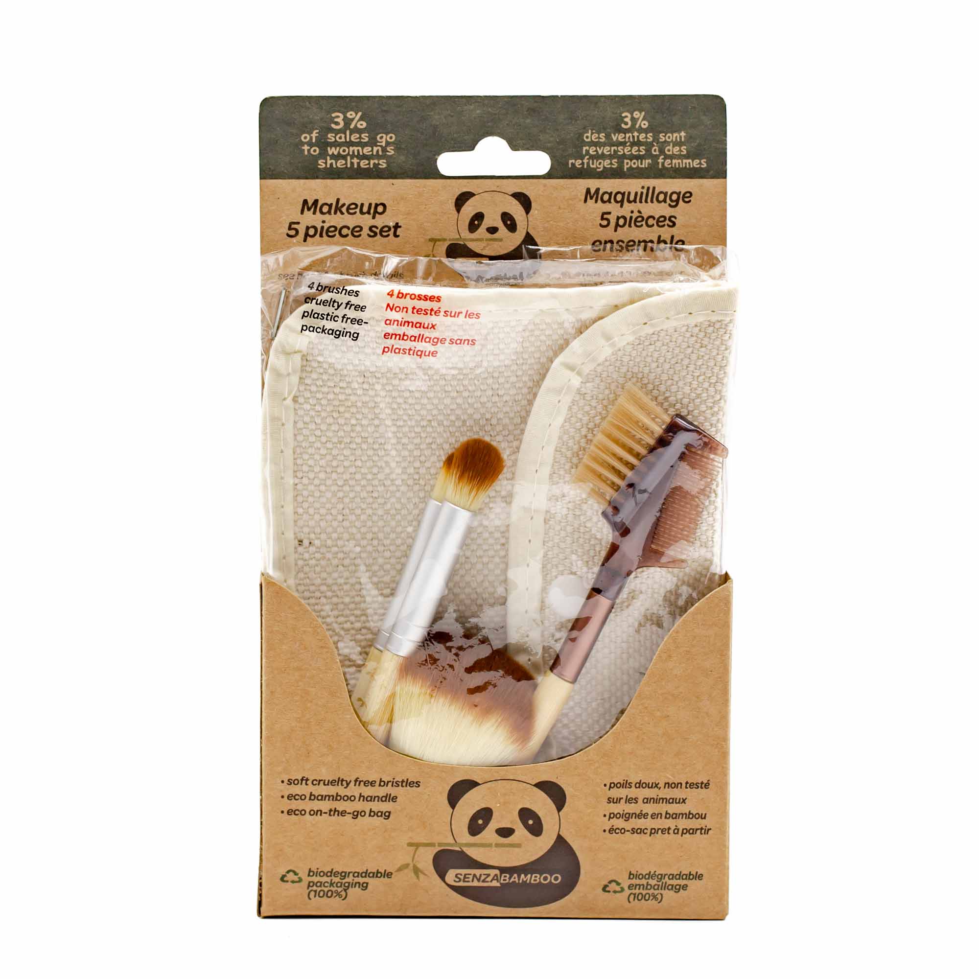 Senzacare Bamboo Makeup Brush Set - Mortise And Tenon