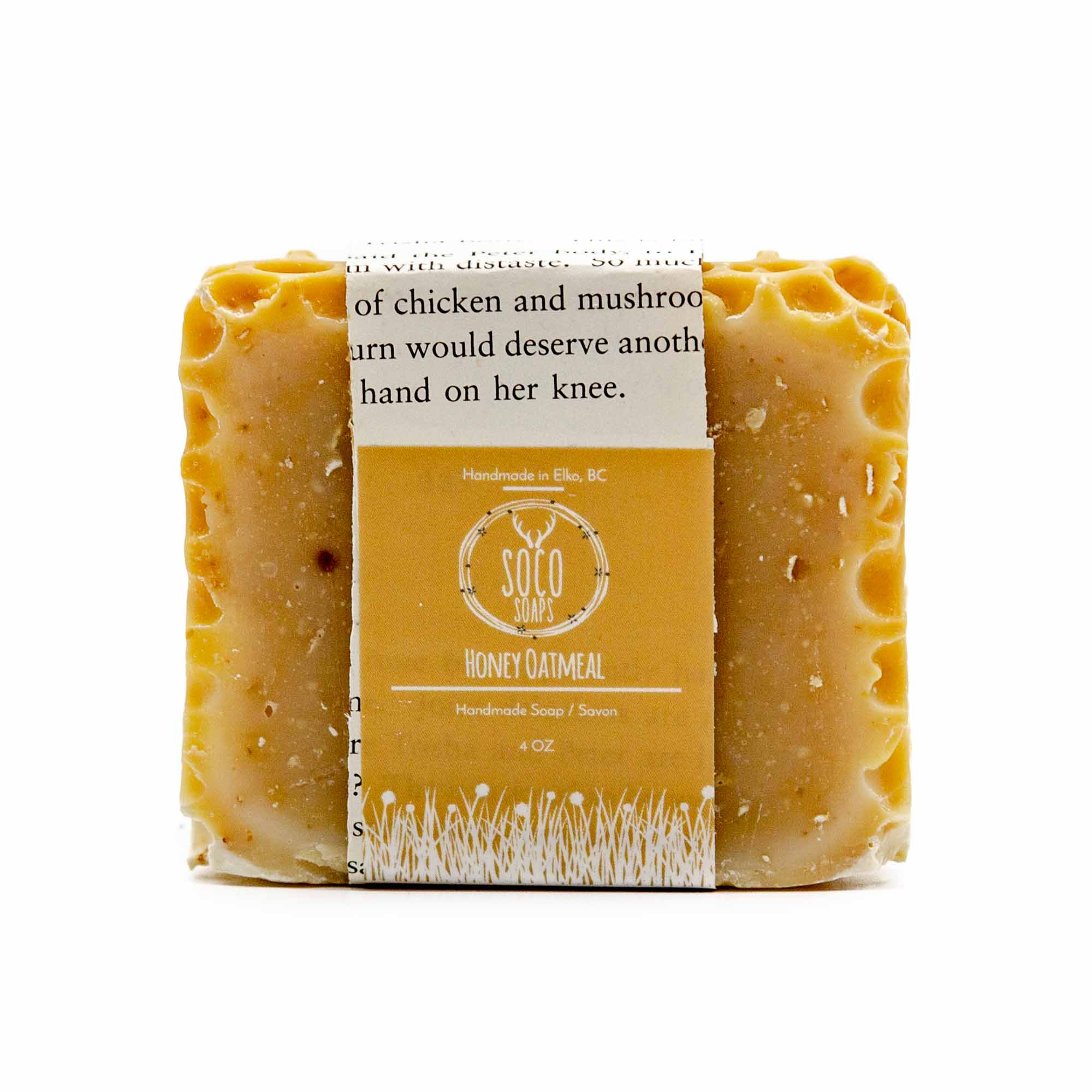 Soco Soaps Honey Oatmeal Face + Body Soap - Mortise And Tenon