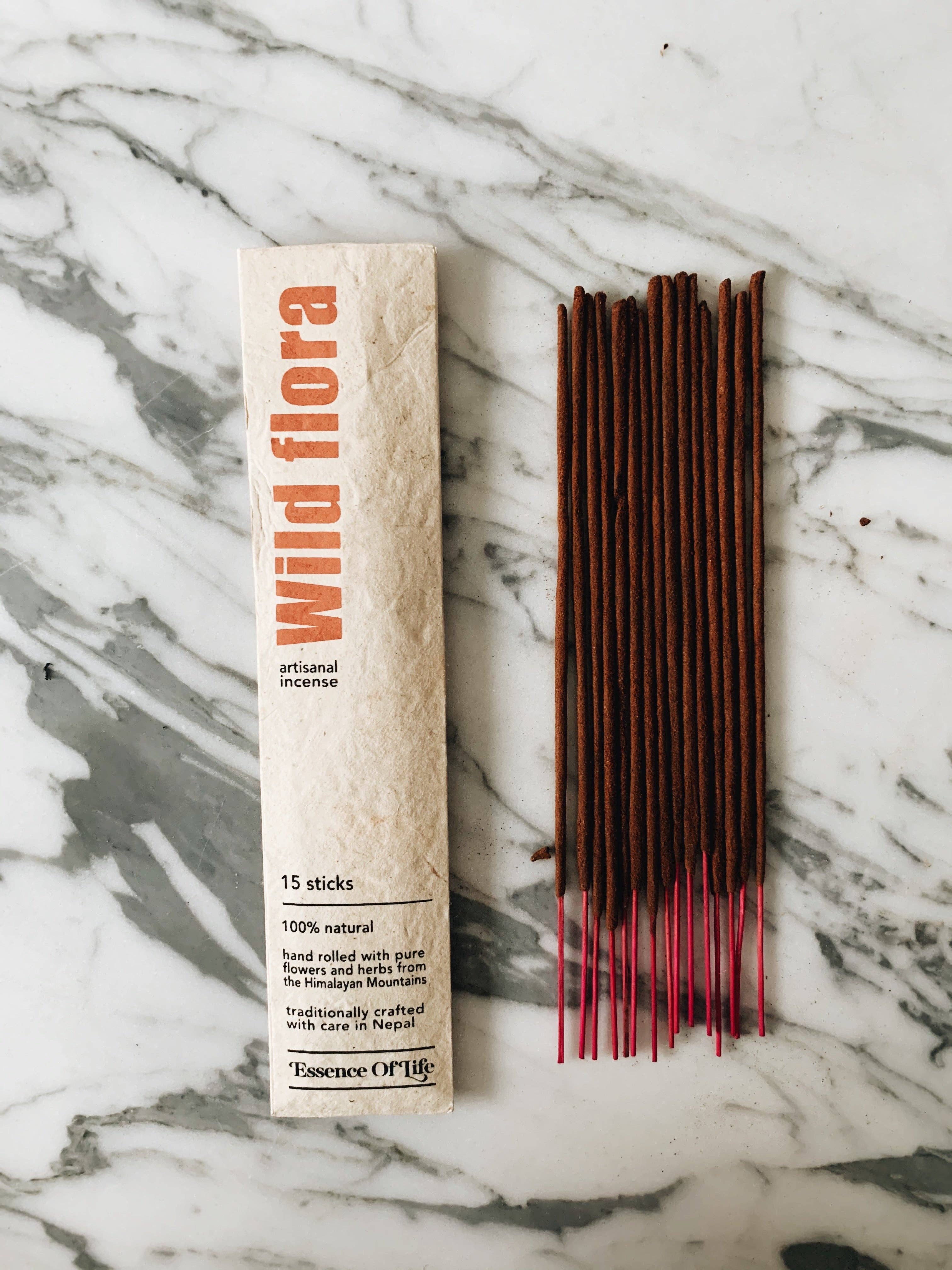 Handcrafted 100% Natural Artisanal incense, Wild Flora - Mortise And Tenon