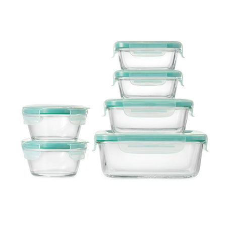 OXO Smart Seal 12pc Glass Container Set - Mortise And Tenon