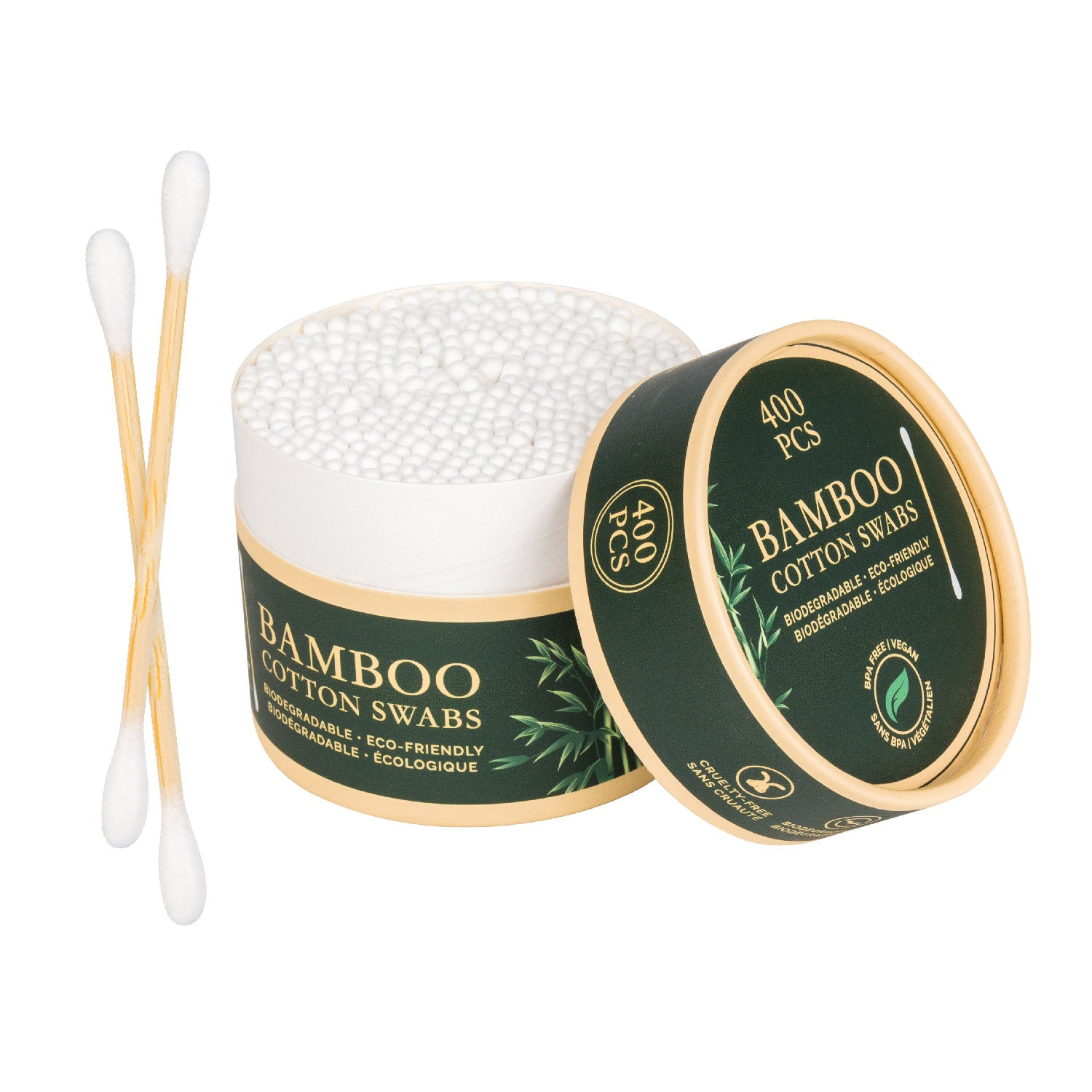 Bamboo Cotton Swabs - Mortise And Tenon